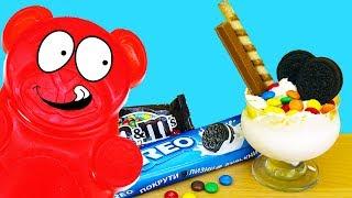 МОРОЖЕННОЕ ИЗ M&MS ДЛЯ ЖЕЛЕЙНОГО МЕДВЕДЯ ВАЛЕРЫ