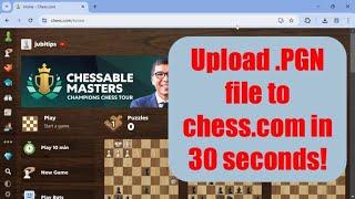 How to upload a PGN file to chess.com