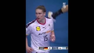 Something from Juri Knorr's superb repertoire in Germany's  main round victory against Argentina 