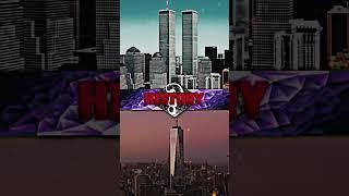 Twin Towers vs One World Trade Center || #usa #911 #viral #tower #plane #boom #pleasedontcancelme