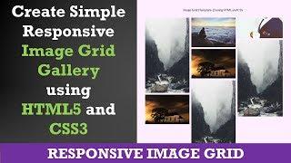 Create Simple Responsive Image Grid Gallery using HTML5 and CSS3 | Example 2