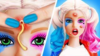 Extreme Harley Quinn Makeover! Nerd vs Popular Beauty Hacks by Ha Hack & 123 GO