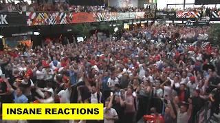 England Insane Fan Reactions to Saka Goal vs Switzerland