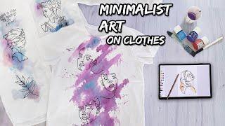 How to Make Minimalist Art On Clothes (and make it not boring)