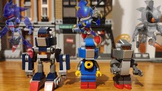 LEGO Sonic Metal Sonic, Mecha MK 1, and Mecha MK 2