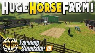 HUGE HORSE FARM : HORSE STUD :  Farming Simulator 19 Gameplay : Ravenport EP 29