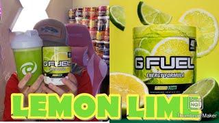 GFUEL TASTE TEST: LEMON LIME/ UNBOXING OG FLAVORS!