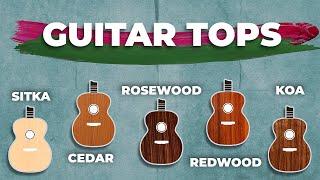 90% of the sound comes from here: GUITAR TOPS COMPARED