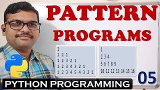 05 - PATTERN PROGRAMS IN PYTHON PROGRAMMING