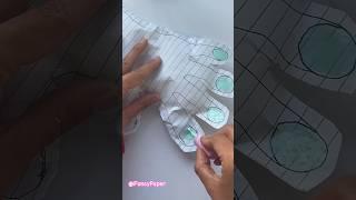 how to make paper nails, squishy hand #diy #nails #papercraft #squishy #asmr