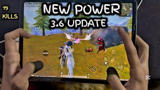 NEW UPDATE 3.6 FIRST HANDCAM GAMEPLAY | IPAD PRO 4-FINGER CLAW | PUBG MOBILE