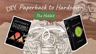 Paperback to Hardcover | The Hobbit | #diy #bookcoverdesign #cricutjoy