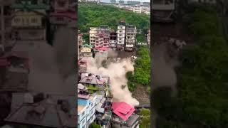 Building Collapse due to Rains_Monsoon Rain ️