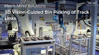 3D Vision-Guided Bin Picking of Track Links with Mech-Mind