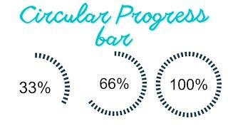 How to create a simple circular progress bar | HTML CSS