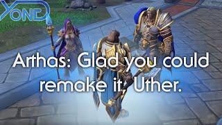 Arthas: Glad you could remake it, Uther. (Warcraft 3 Reforged, Blizzard)