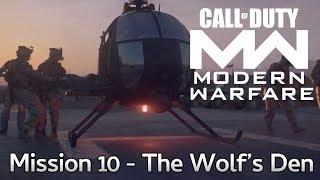 Call of Duty: Modern Warfare - Mission 10 The Wolfs Den  - Story Playthrough COD MW