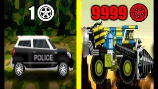 MAX LEVEL ZOMBIE POLICE CAR EVOLUTION! Max Level Armor & Weapon in Smash Police Car! (9999+ Level!)