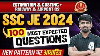 SSC JE 2024 Civil Engineering 100 MOST EXPECTED QUESTIONS | Estimation & Costing - 2 | SSC JE Civil