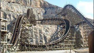 MASSIVE & RARE Wood Roller Coaster Left ABANDONED in Spain?! | Meet Terra Mítica’s Magnus Colossus!