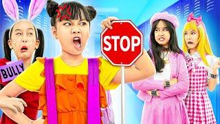 Nerd Girl Vs Mean Girl... Be A Friend, Not A Bully! - Funny Stories About Baby Doll