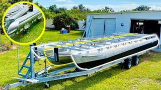 Installing an Aluminum Center Toon on my Pontoon Boat - Episode 3