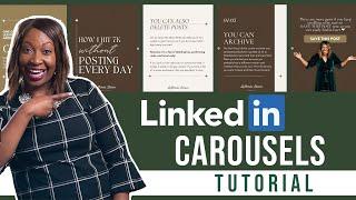 How to Make a Carousel Post on LinkedIn | Canva Tutorial