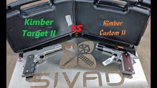 Comparison Kimber 1911 Pistols Stainless Rosewood Target II 9MM Custom II 45ACP Gun Unbox Firearm