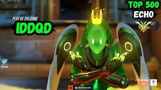 POTG! IDDQD TOP 500 ECHO GAMEPLAY ON SHAMBALI OVERWATCH 2 SEASON 13