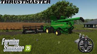 LIVE NOW-Harvesting Soybeans+Testing The Thrustmaster T248 Wheel-New Frontier-Farming Simulator 25