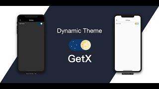 Flutter App Change Theme  One Line | GetX