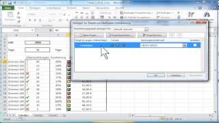 Excel: Bedingte Formatierung