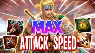 MAX ATTACK SPEED Cu Chulainn DESTROYS in SMITE!