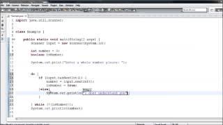 Java Tutorial - 11 - Validating User Input