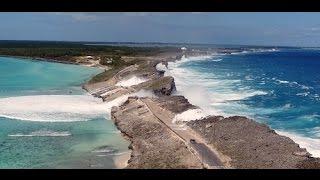 Glass Window Bridge in a Rage- 4K Drone- Eleuthera, Bahamas