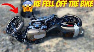 This Dude Fell Off The Bike At Copart! He Ruined The Harley