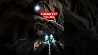 FOUND Eerie Cave Jump POV #shortsfeed #shorts #transition #jump #pov