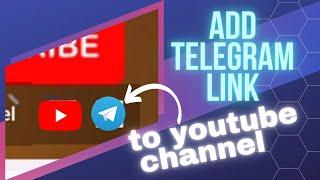 Add telegram link to youtube channel