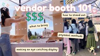 How to create the BEST booth at art/craft markets  tips, logistics, product displays & payment