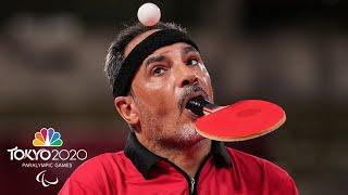 Ibrahim Hamadtou, without arms, impresses in table tennis | Tokyo 2020 Paralympics | NBC Sports