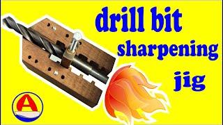 how to sharpen drill bits in 2022, simple drill jig
