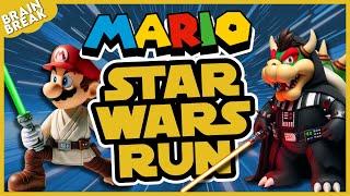 Super Mario Star Wars Run! | Star Wars Brain Break | Just Dance | Freeze Dance | Danny Go Noodle