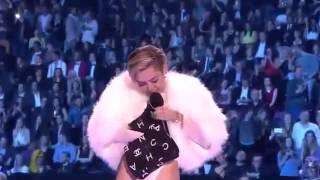 Miley Cyrus Smoking WEED ON STAGE!! MTV VMA 2013