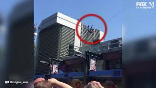 Spider-Man crashes during show at Disneyland's Avengers Campus