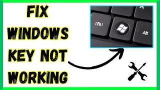 How to FIX Windows Key Not Working on Windows 10/11 | Windows button not working on keyboard (2024)