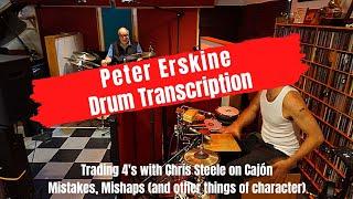 Chris Steele Trading 4's with Peter Erskine.  Drum Transcription