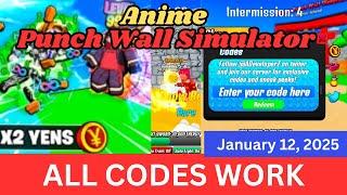 *ALL Codes Work* Anime Punch Wall Simulator ROBLOX, January 12, 2025