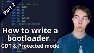 OS development 101 - How to make a bootloader part 2 - Protected Mode