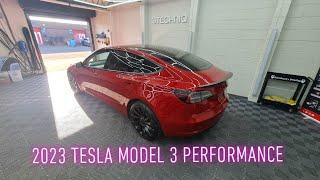 2023 Tesla Model 3 Performance | Gtechniq Crystal Serum Ultra Ceramic Coating | Detailer in Glasgow