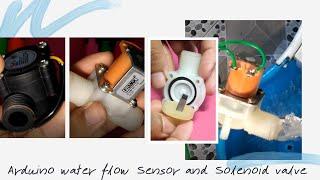 Arduino water flow sensor with solenoid valve | Automatic Bottle Filling  | Bestonic Lab